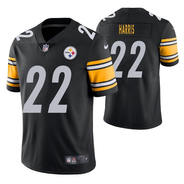 Men's Pittsburgh Steelers #22 Najee Harris 2021 Black NFL Vapor Untouchable Limited Stitched Jersey
